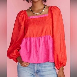 Crosby by Mollie Burch Jamey Top in Red/Pink